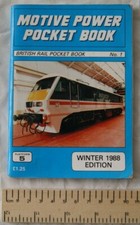 1988 Motive Power Pocket Book. British Rail Pocket Book No. 1