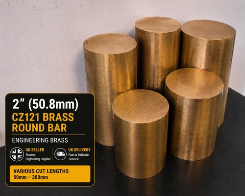 Cz121 brass round - 2", (50.8mm)