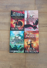 RICK RIORDAN - THE PERCY JACKSON SERIES - MATCHING SET OF 4 PAPERBACK BOOKS