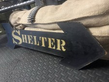 Genuine WW2 Shelter Sign ✅