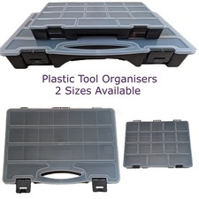 Plastic Storage Box Storage Screw Tool Organiser Carry Case Nails Nuts Bolts NEW