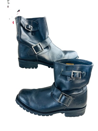 Caterpillar black leather