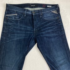 Mens Replay M983 WAITOM Jeans W34 L30 Straight Blue
