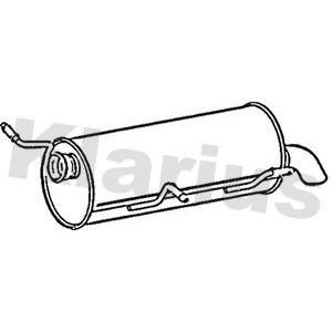 Klarius tail pipe - tail, with