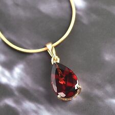 Natural Red Garnet Teardrop