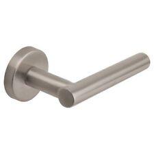 Jigtech T Bar Straight Door Handle Lever on Rose JT CLICK Satin Stainless Steel