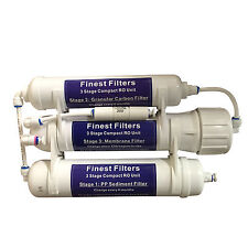 50/75/100gpd 3 STAGE COMPACT RO REVERSE OSMOSIS UNIT WITH ALL ACCESSORIES