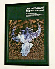 JAMIROQUAI Framed A4 1999 ` synkronized ` ALBUM Original band promo ART poster
