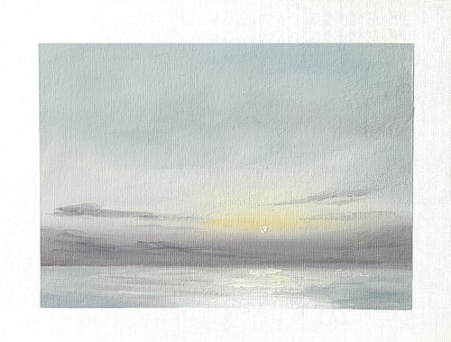 7x9 original seascape oil - seascape,