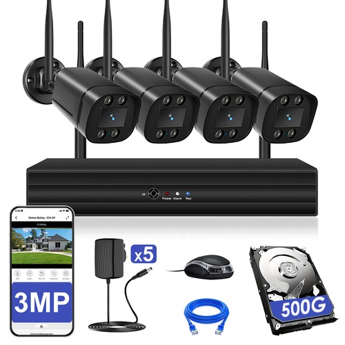 Wireless cctv system 3mp - wireless,