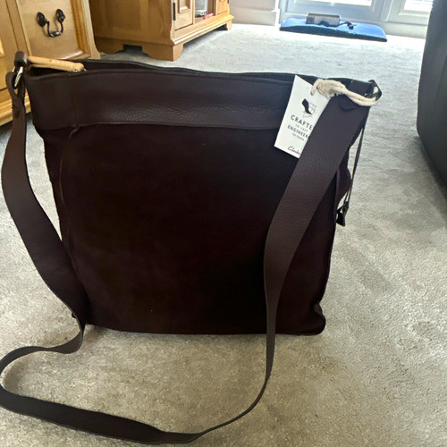 Clarks brown suede leather - clarks,
