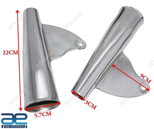 Chromed front fork sleeves - front,