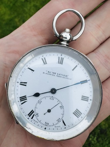 Sterling silver pocket - pocket, watch