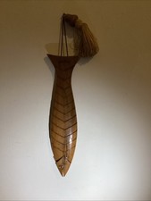 Vintage Hand Carved Wooden Fish Prayer Beads Tesbih