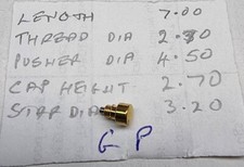 Vintage Heuer Steel Fluted Pusher Autavia Carrera Etc. 7.0x4.5x2.7.