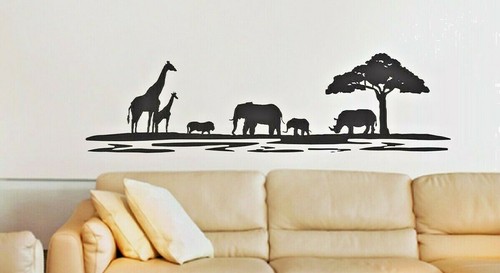 African scenic safari wall - scenic,