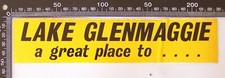 VINTAGE LAKE GLENMAGGIE VICTORIA TRAVEL SOUVENIR CAR TRUCK CARAVAN STICKER