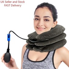Cervical Neck Stretcher Traction Device Inflatable & Adjustable Neck Support