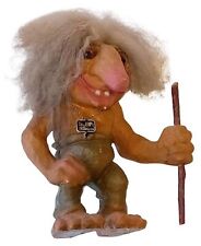 Nyform Troll 10"OLD MAN WITH STICK #120 Handmade Norway Norwegian Trolls
