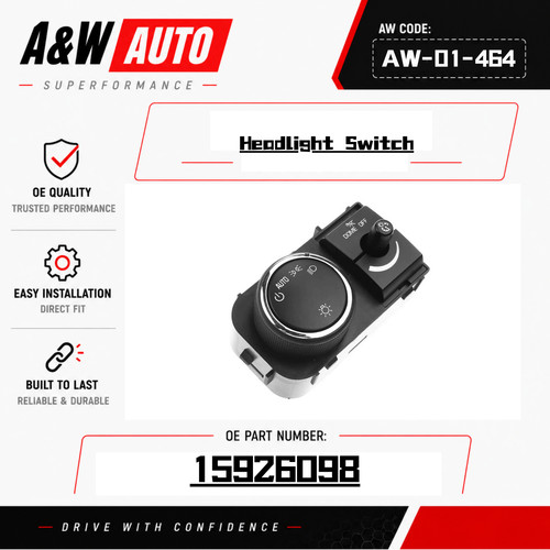 Headlight switch 15926098 for - headlight,
