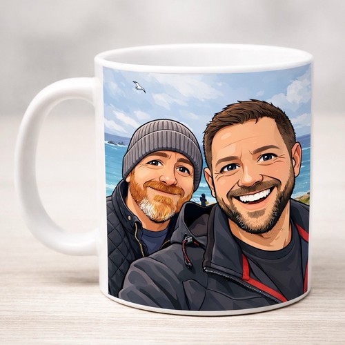 Personalised cartoon mug - cartoon, 11oz