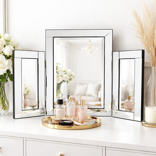 Large tri fold mirror - fold, dressing
