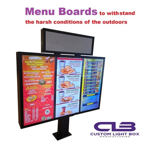 Led menu board header - &, box
