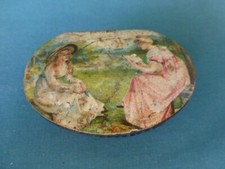 Antique Paper Mache Snuff Box