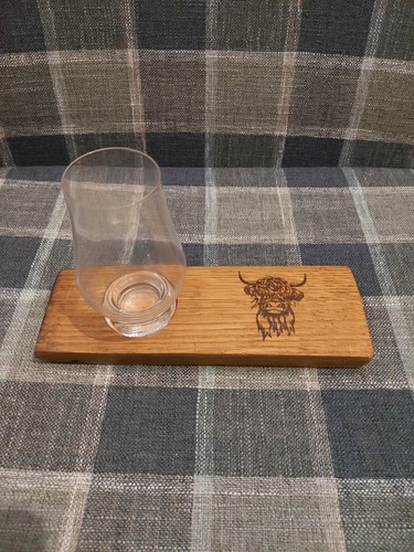 Oak whisky stave dram - whisky, holder
