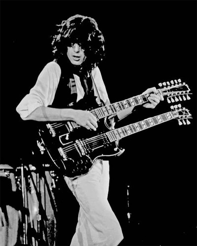 Guitarist jimmy page plays - jimmy,