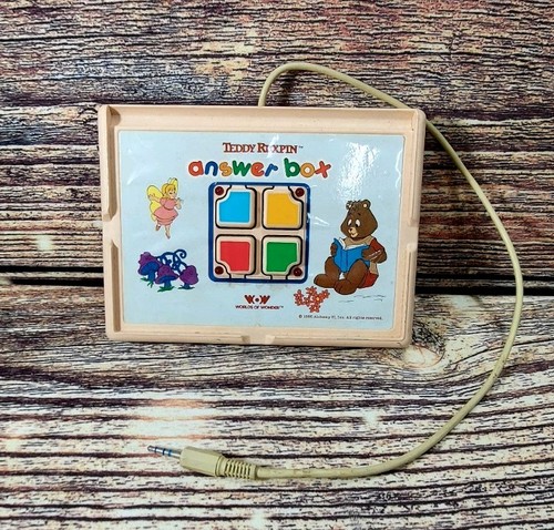 Teddy ruxpin answer box - ruxpin, 1985