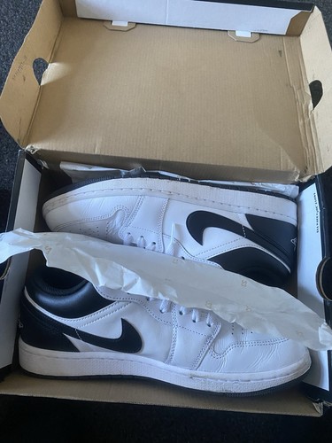 Air jordan low white - 1, white/black