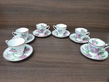 Six Roslyn China Cups And