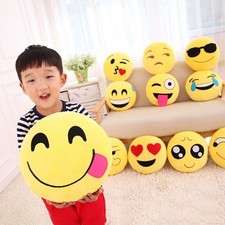 Emoticon Emoji Sofa Cushion XXL loca. 33x33 cm Expression Sofa Cushion UK