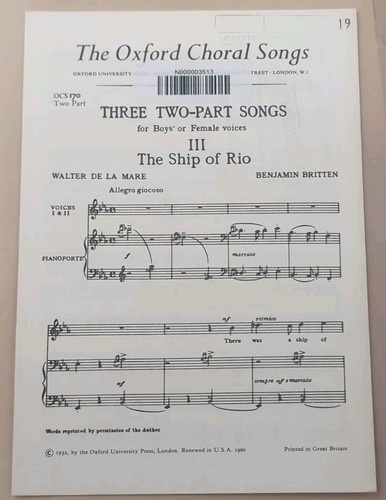 Benjamin britten the ship - benjamin, britten:the