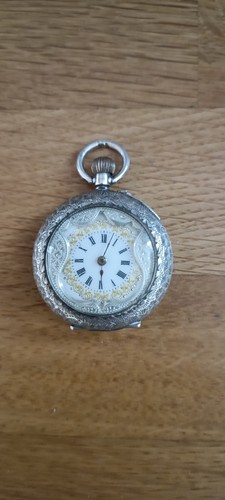 Antique swiss silver fob watch - swiss,