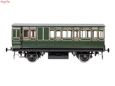 Dapol Stroudley 4whl Brake 3rd Southern Green 3686 O Gauge