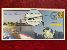 507. 2003 Farewell Flight Concorde Signed captain Adrian Thompson 
