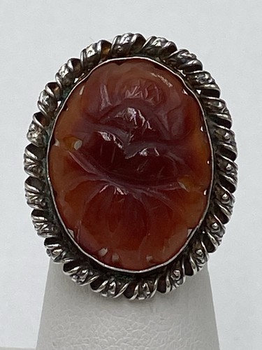 Cameo carved carnelian - carnelian,