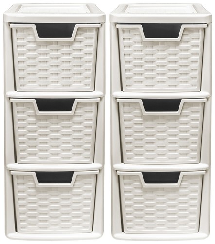 Plastic rattan cream 3 - 2,