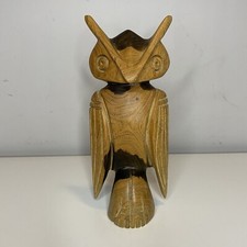 Wooden Owl Ornament Hand