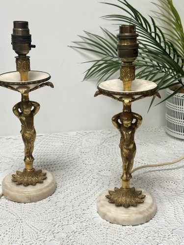 Antique classical brass cherub - classical,