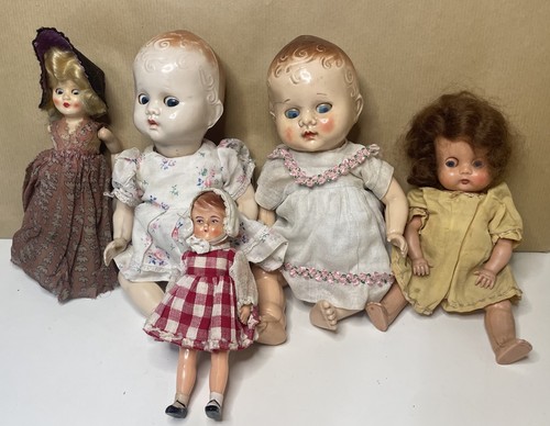 Bundle vintage dolls - 5,