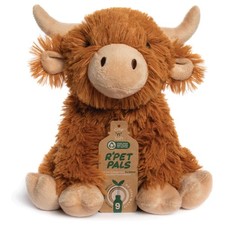 Hughie Highland Cow Kids Teddy Plush Cuddly Soft Toy Made from Recycled Bottles