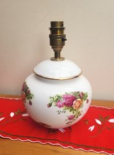 Vintage Royal Albert  Old Country Roses Lamp Base