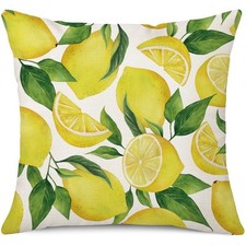 Summer Lemon Throw Pillow