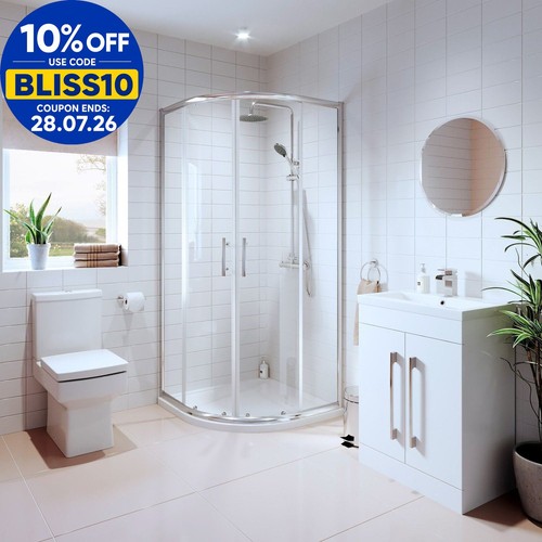 Bathroom suite quadrant - suite,