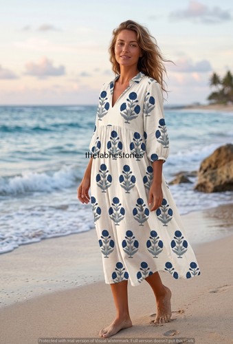 Hand block print - print, floral