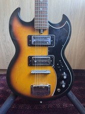 KAY K-2T 70s Vintage SG Electric Guitar Pro Setup