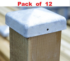Pack Of 12 Pyramid Galvanised